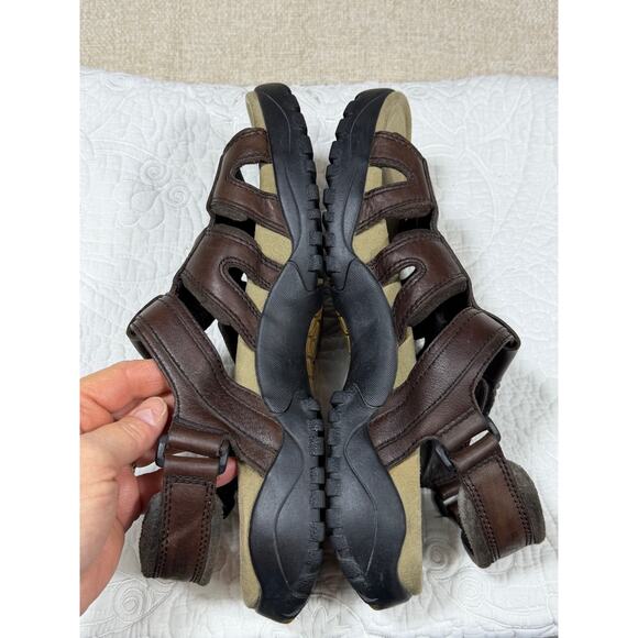 Teva Men\'s 11 Brown Fisherman Waterproof Leather Hiking Sandals Outdoor Trail main image 10